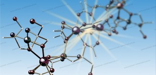3D Chemical molecule - Structure developed for Chemistry Journal